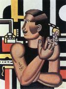Fernand Leger the mechanic oil painting reproduction